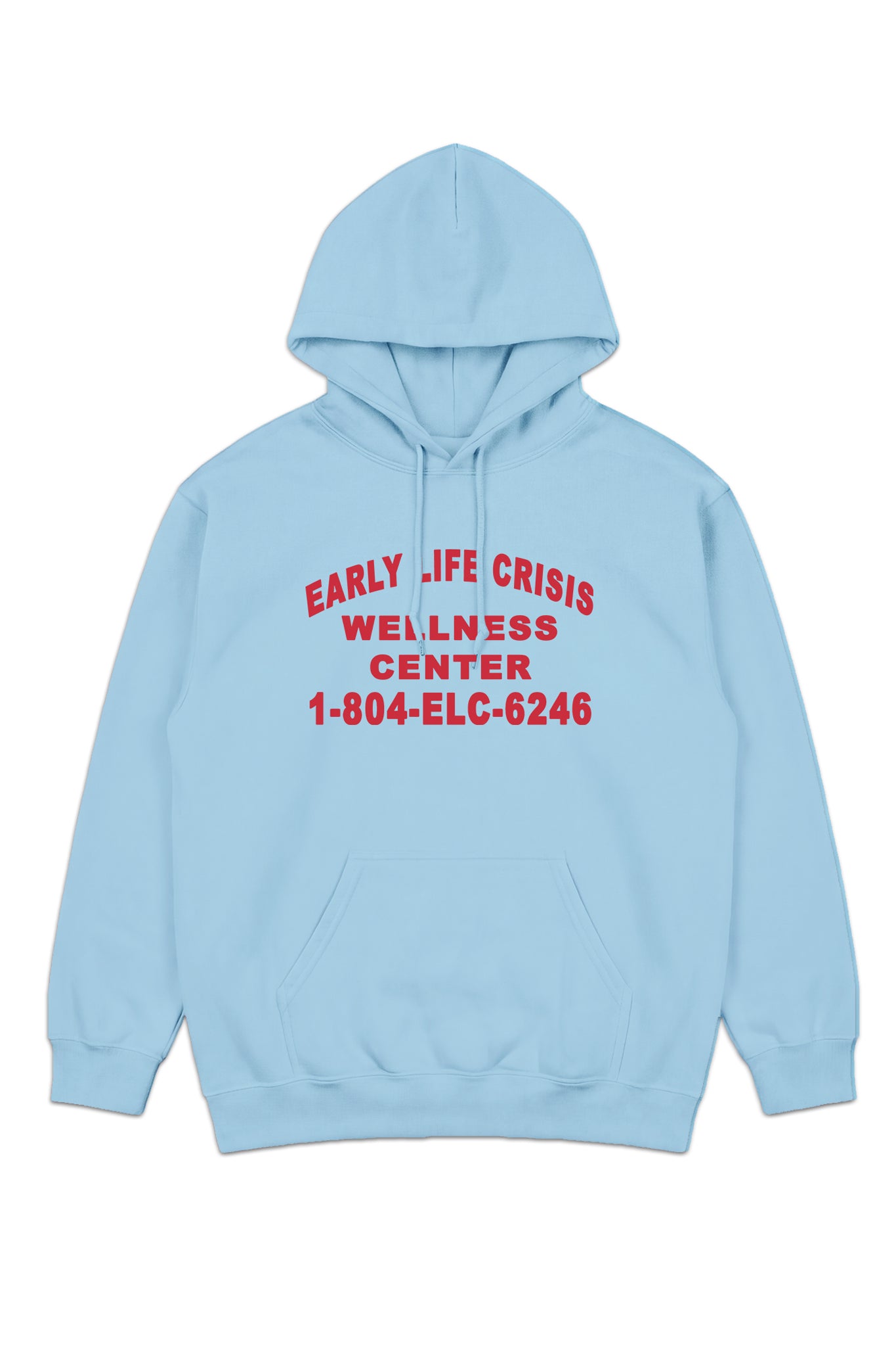 BLUE WELLNESS CENTRE HOODED SWEATSHIRT
