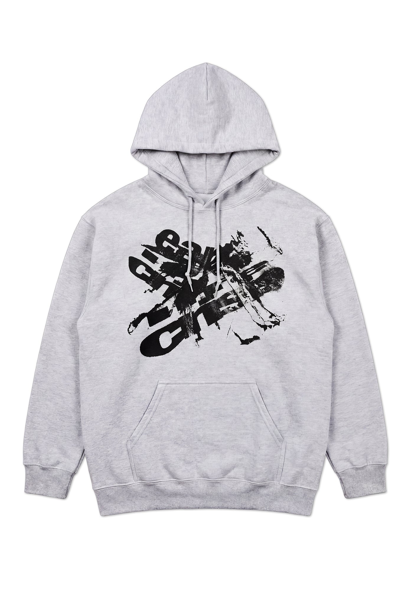 GREY PAINTER HOODED SWEATSHIRT