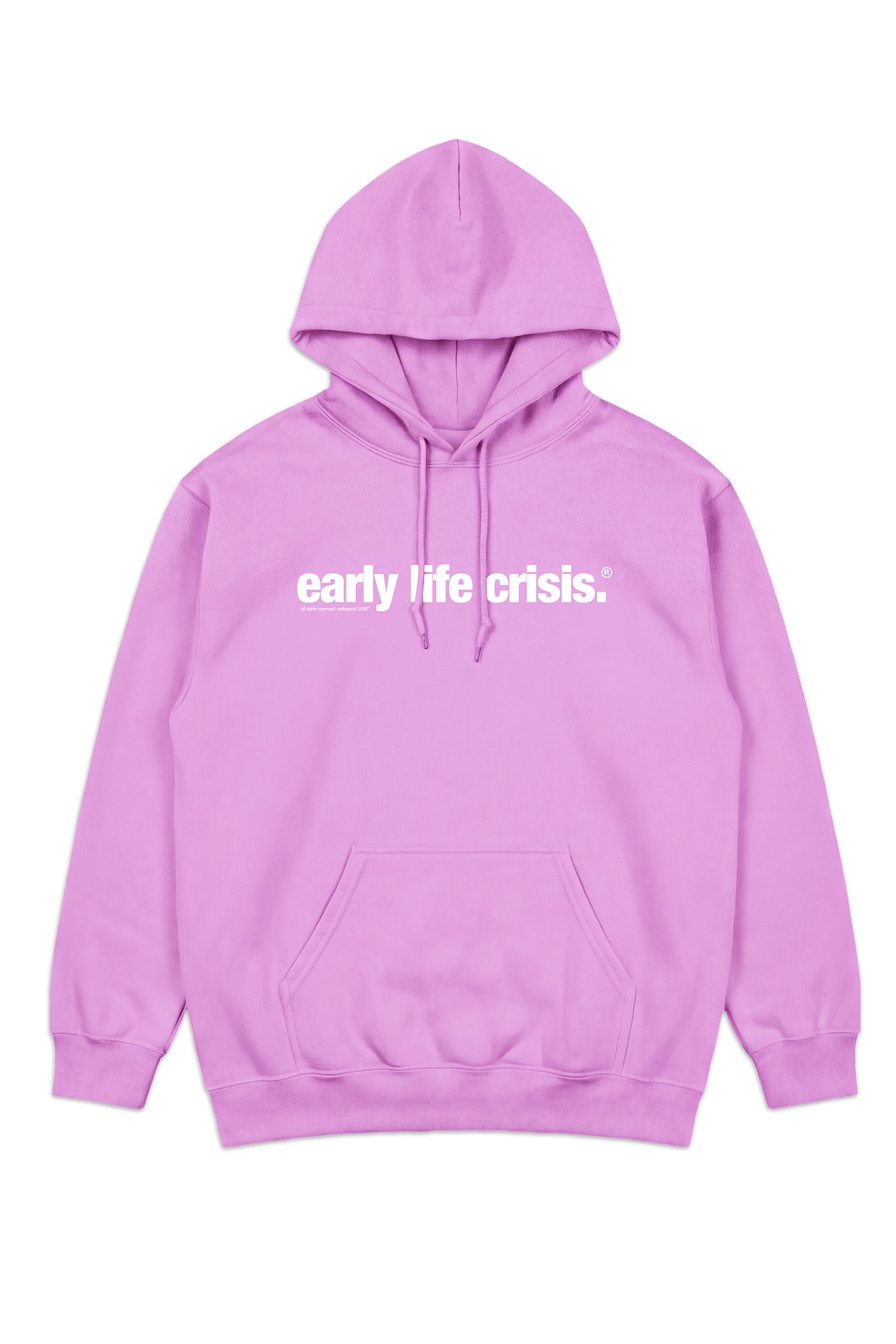 PINK WORDMARK HOODED SWEATSHIRT