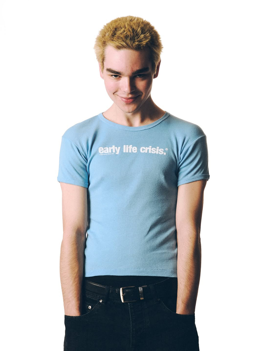 BLUE WORDMARK T-SHIRT