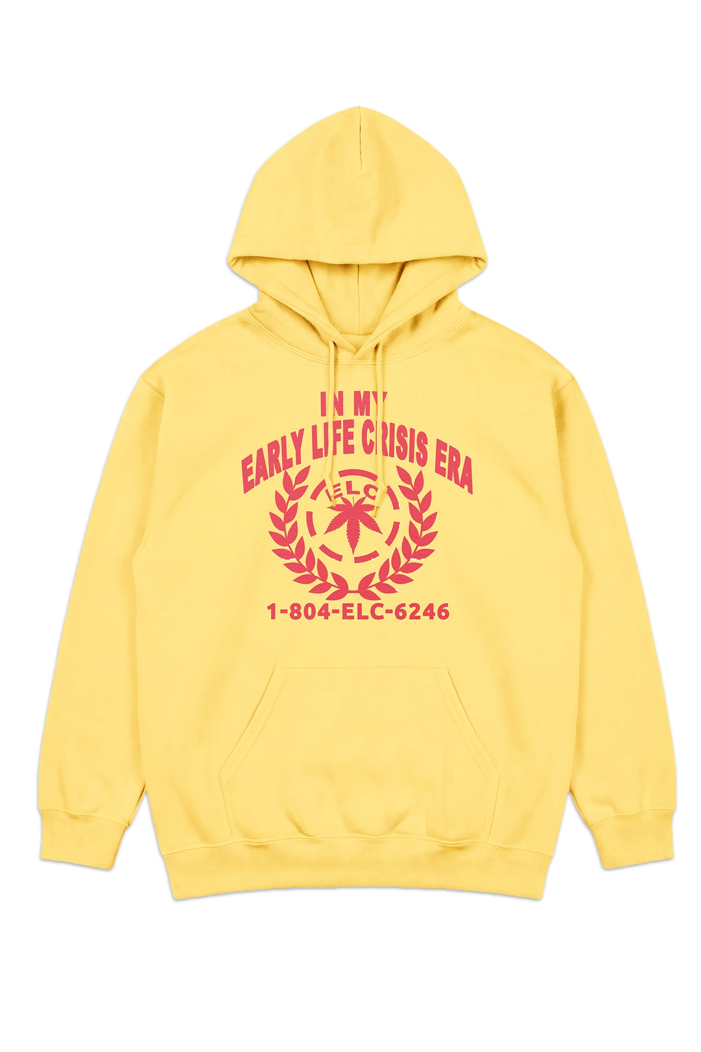 YELLOW ELC ERA HOODED SWEATSHIRT