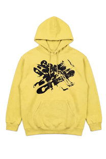 YELLOW PAINTER HOODED SWEATSHIRT